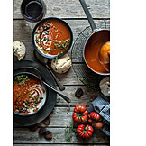   Rustic, Mediterranean cuisine, Tomato soup