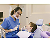   Child, Treatment, Explaining, Dentist
